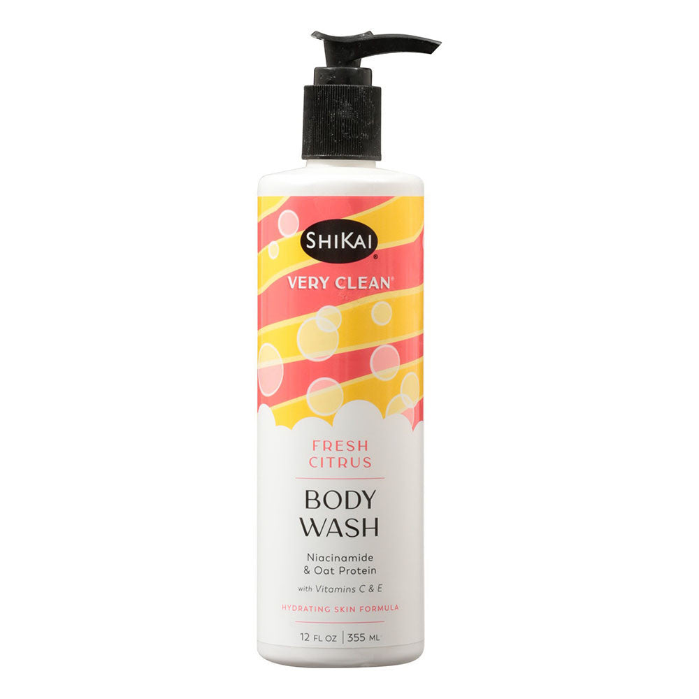 ShiKai Very Clean Body Wash, Fresh Citrus, 12 Oz